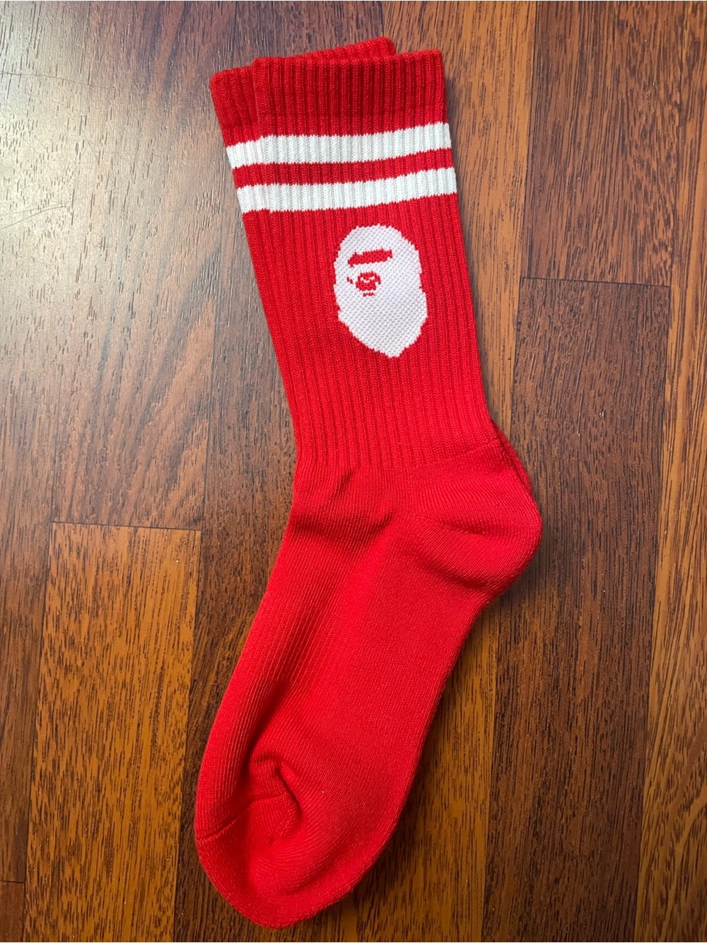Red BAPE head socks